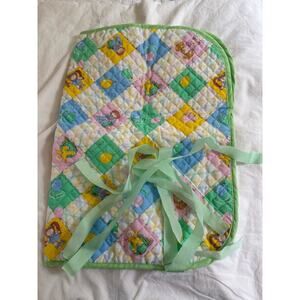 Vintage Cabbage Patch Kid Doll Sleeping Bag Blanket Quilted Fabric Swaddle 1983
